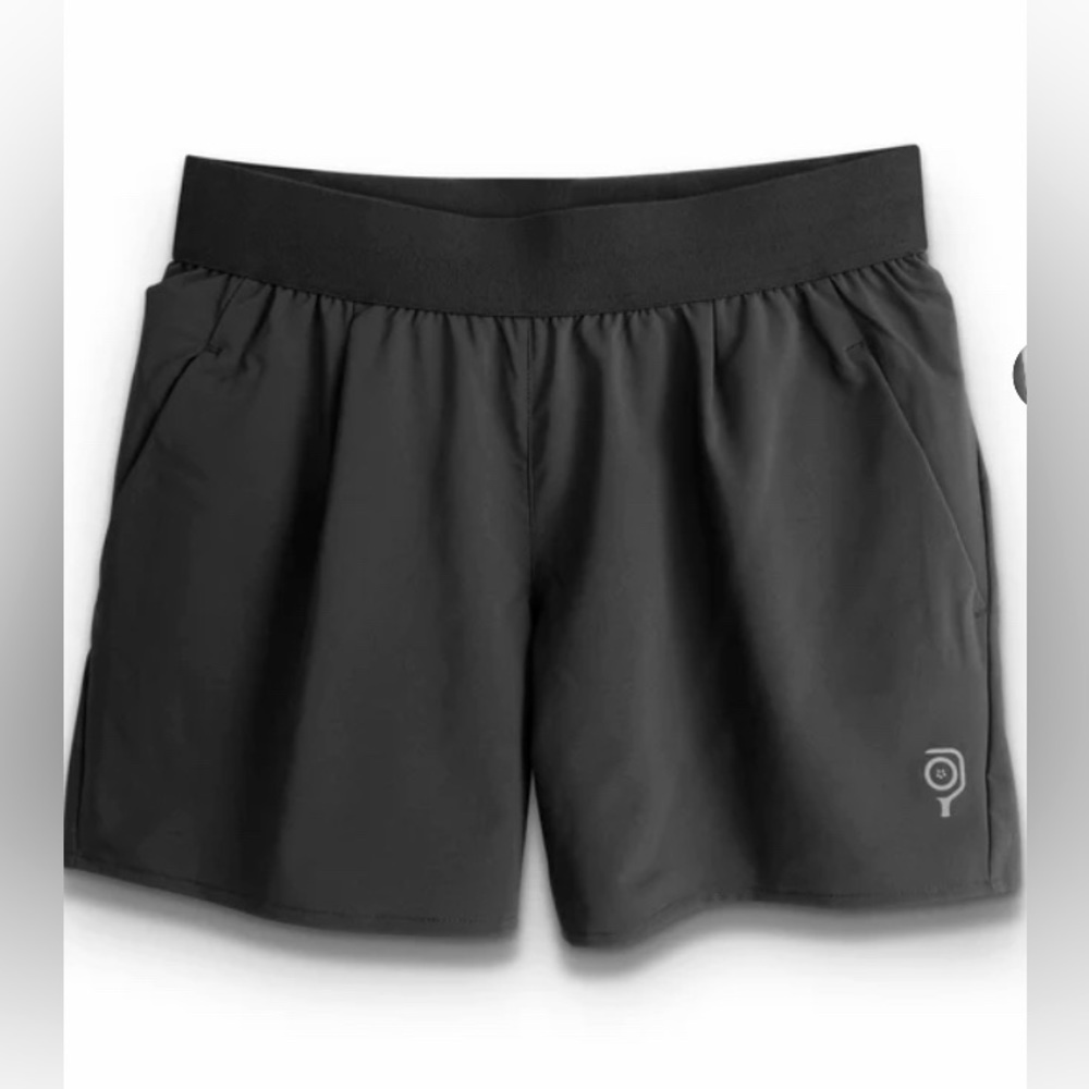 Women’s  5” Stretch Woven Pickleball Short Size Small Black